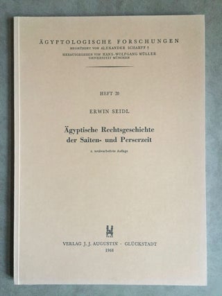 Item #M1542a Ägyptische Rechtsgeschichte der Saiten- und Perserzeit. SEIDL Erwin[newline]M1542a.jpg