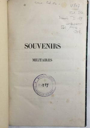 Souvenirs militaires du baron Desvernois[newline]M1557-02.jpg