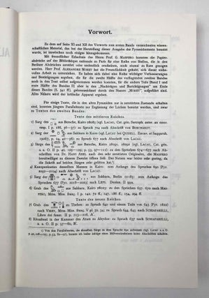 Die altägyptischen Pyramidentexte. Nach den Papierabdrücken und Photographien des Berliner Museums. Neu herausgegeben und erläutert. Band I (Spruch 1-468). Band II (Spruch 469-714). Band III: Kritischer Apparat. Beschreibung der Inschriften. Konkordanz der Texte. Band IV: Epigraphic (Spruch 213-229) (complete set)