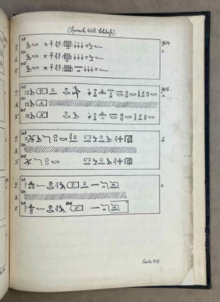 Die altägyptischen Pyramidentexte. JAMES HENRY BREASTED'S COPY. Nach den Papierabdrücken und Photographien des Berliner Museums. Neu herausgegeben und erläutert. Band I (Spruch 1-468). Band II (Spruch 469-714). Band III: Kritischer Apparat. Beschreibung der Inschriften. Konkordanz der Texte. Band IV: Epigraphic (Spruch 213-229) (complete set).
