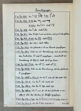 Die altägyptischen Pyramidentexte. JAMES HENRY BREASTED'S COPY. Nach den Papierabdrücken und Photographien des Berliner Museums. Neu herausgegeben und erläutert. Band I (Spruch 1-468). Band II (Spruch 469-714). Band III: Kritischer Apparat. Beschreibung der Inschriften. Konkordanz der Texte. Band IV: Epigraphic (Spruch 213-229) (complete set).