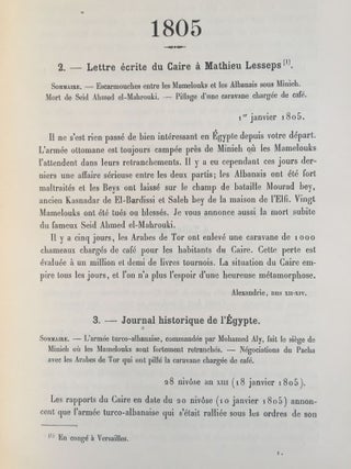 Mohamed Aly, Pacha du Caire (1805-1807). Correspondance des consuls de France en Egypte.[newline]M1561a-08.jpg