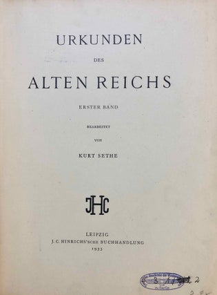 Urkunden (I) des alten Reiches. Heft 1-4 (complete)[newline]M1572c-01.jpg