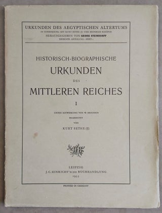 Item #M1583b Urkunden (VII). Historisch-biographische Urkunden des mittleren Reiches I. Unter...