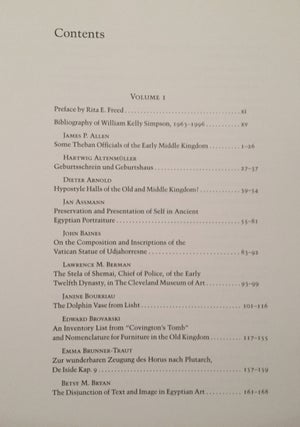 Festschrift William Kelly Simpson - Studies in honor of W.K. Simpson. Vol. I & II (complete set)[newline]M1595-04.jpg