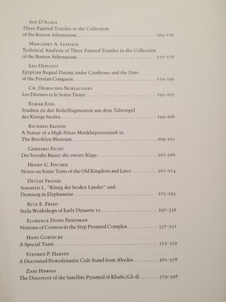 Festschrift William Kelly Simpson - Studies in honor of W.K. Simpson. Vol. I & II (complete set)[newline]M1595-05.jpg