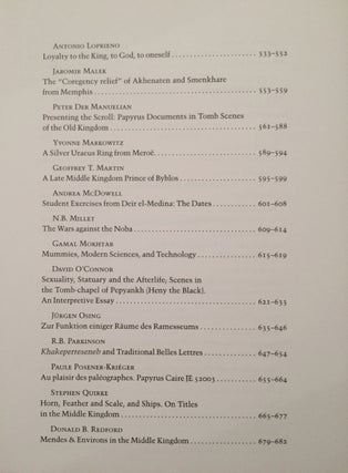 Festschrift William Kelly Simpson - Studies in honor of W.K. Simpson. Vol. I & II (complete set)[newline]M1595-07.jpg