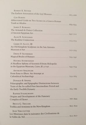 Festschrift William Kelly Simpson - Studies in honor of W.K. Simpson. Vol. I & II (complete set)[newline]M1595-08.jpg