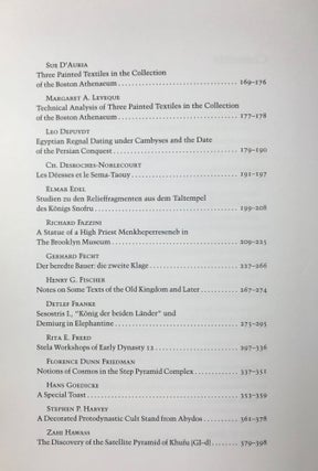 Festschrift William Kelly Simpson - Studies in honor of W.K. Simpson. Vol. I & II (complete set)[newline]M1595d-06.jpg