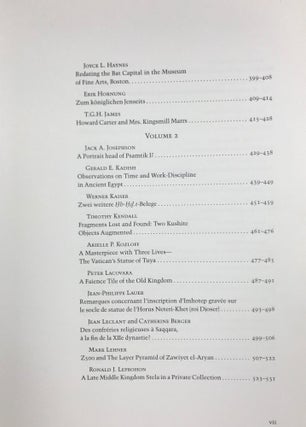 Festschrift William Kelly Simpson - Studies in honor of W.K. Simpson. Vol. I & II (complete set)[newline]M1595d-07.jpg