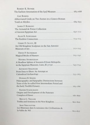 Festschrift William Kelly Simpson - Studies in honor of W.K. Simpson. Vol. I & II (complete set)[newline]M1595d-09.jpg