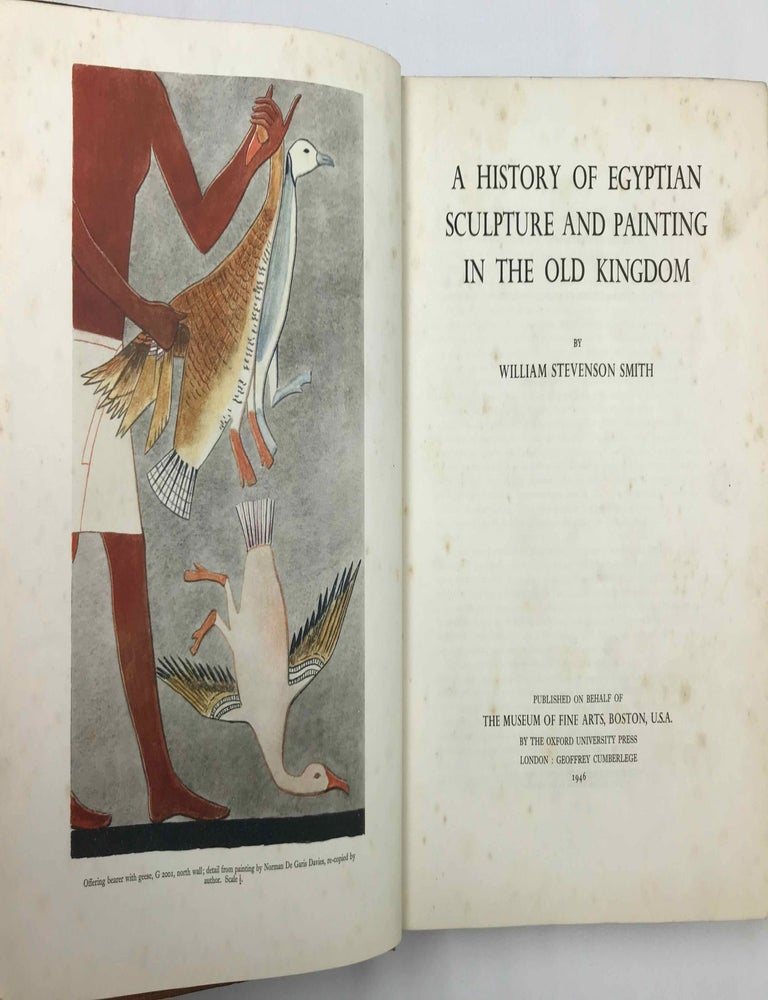 Item #M1601b A History of Egyptian Sculpture and Painting in the Old Kingdom. SMITH William Stevenson.[newline]M1601b.jpeg