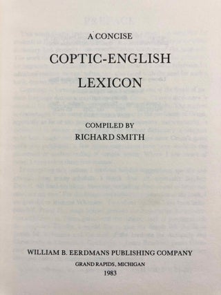 A concise Coptic-English lexicon[newline]M1603a-02.jpg