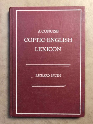 Item #M1603a A concise Coptic-English lexicon. SMITH Richard H[newline]M1603a.jpg