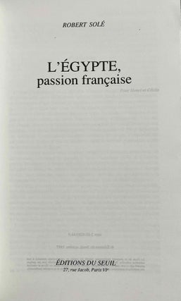 L'Egypte, passion française[newline]M1604-01.jpeg