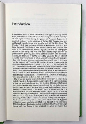 Aspects of the military documents of the ancient Egyptians