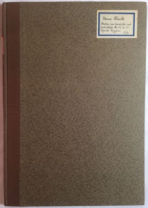 Item #M1627 Studien zur Geschichte und Archäologie der 13. bis 17. dyn. STOCK Hanns