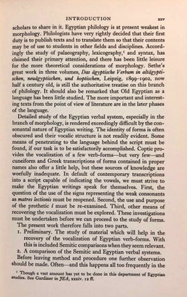 The relationship of the semitic and Egyptian verbal systems[newline]M1636-14.jpg