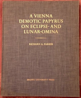 Item #M1639 A Vienna Demotic Papyrus on Eclipse- and Lunar-Omina. Edited with translation and...[newline]M1639.jpg