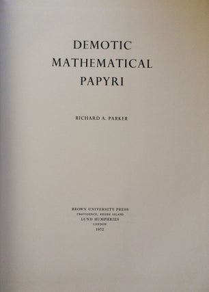 Demotic mathematical papyri[newline]M1640b-01.jpg