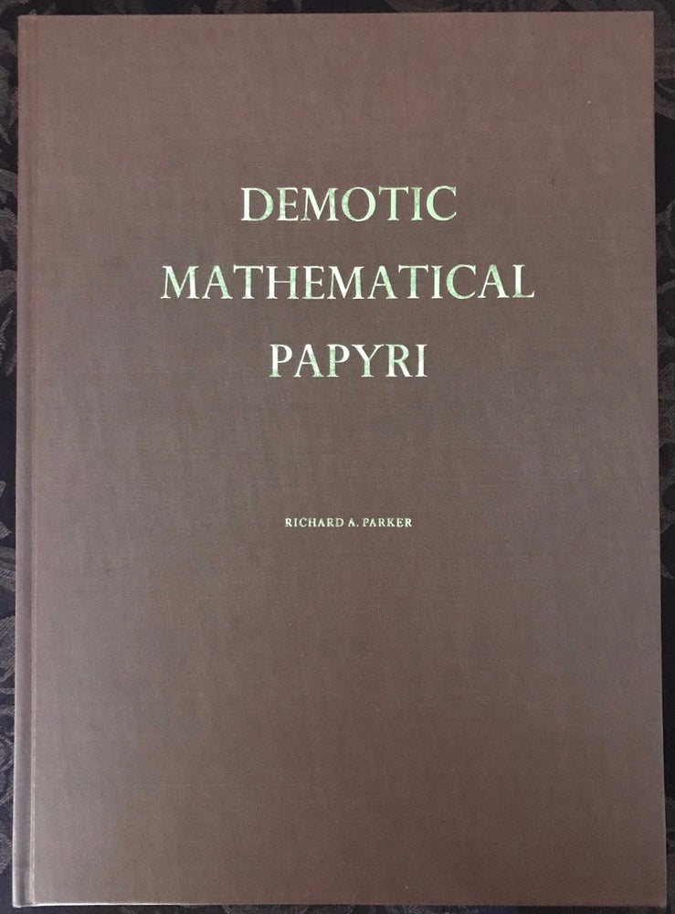 Item #M1640c Demotic mathematical papyri. PARKER Richard Anthony.[newline]M1640c.jpg