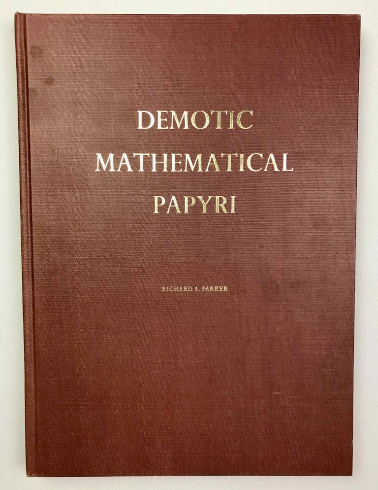 Item #M1640f Demotic mathematical papyri. PARKER Richard Anthony.[newline]M1640f-00.jpeg