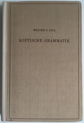 Item #M1644a Koptische Grammatik (saïdischer Dialekt). Mit Bibliographie, Lesestücken und...[newline]M1644a.jpg