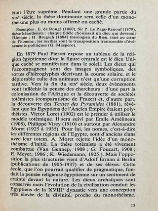 Les dieux de l'Egypte