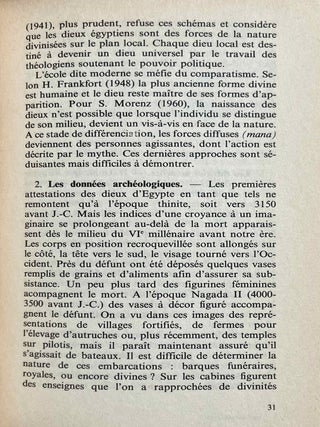 Les dieux de l'Egypte
