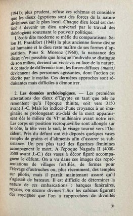 Les dieux de l'Egypte