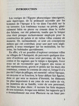 La vie dans l'Egypte ancienne