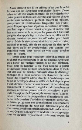 La vie dans l'Egypte ancienne