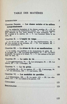 La vie dans l'Egypte ancienne
