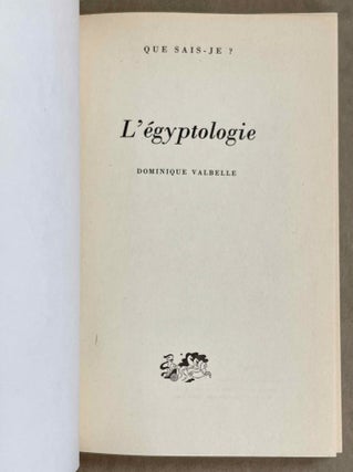 L'égyptologie