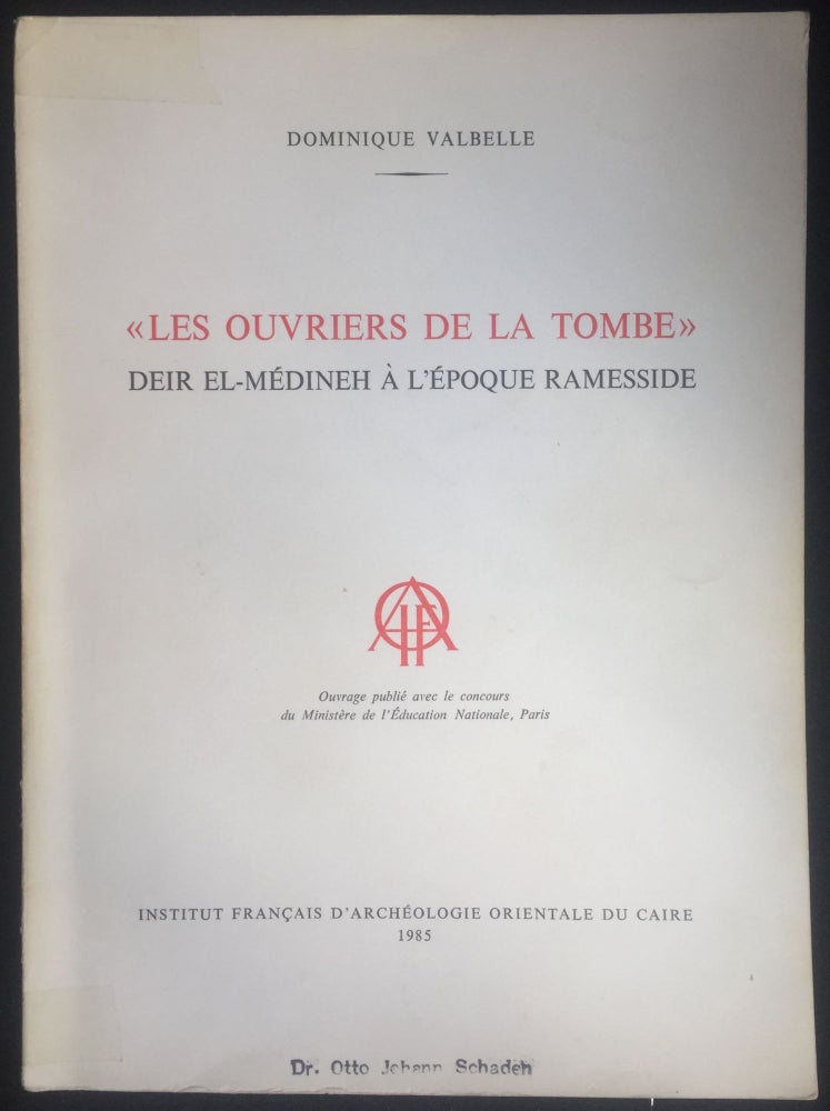 Item #M1650a Les ouvriers de la Tombe. VALBELLE Dominique.[newline]M1650a.jpg