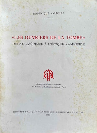 Item #M1650g Les ouvriers de la Tombe. VALBELLE Dominique