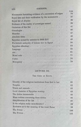 The Hibbert lectures 1879. Lectures on the origin and growth of religion as illustrated by the religion of Ancient Egypt. Delivered in May and June 1879.[newline]M1662-04.jpeg