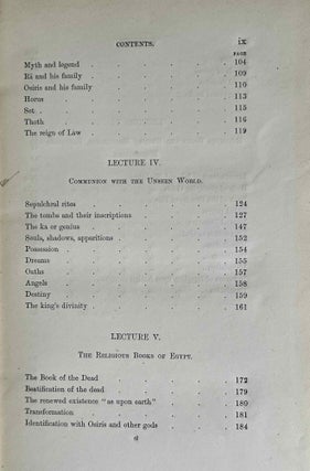 The Hibbert lectures 1879. Lectures on the origin and growth of religion as illustrated by the religion of Ancient Egypt. Delivered in May and June 1879.[newline]M1662-05.jpeg