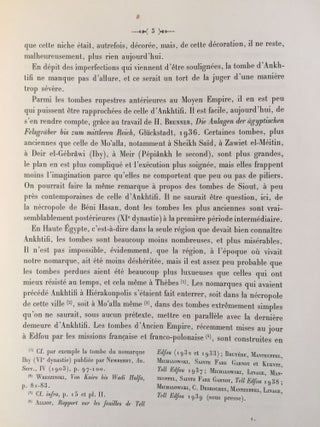 Mo'alla. La tombe d'Ankhtifi et la tombe de Sebekhotep.
