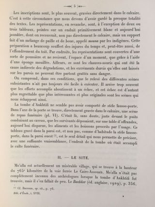Mo'alla. La tombe d'Ankhtifi et la tombe de Sebekhotep.