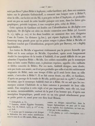 Mo'alla. La tombe d'Ankhtifi et la tombe de Sebekhotep.