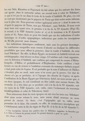 Mo'alla. La tombe d'Ankhtifi et la tombe de Sebekhotep.
