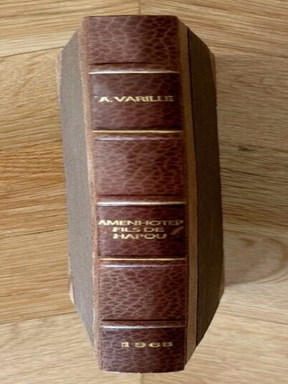 Item #M1676k Inscriptions concernant l'architecte Amenhotep, fils de Hapou. VARILLE Alexandre