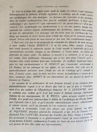 Les objets égyptiens et égyptisants du mobilier funéraire carthaginois