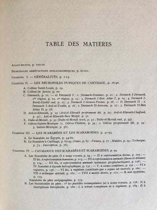 Les objets égyptiens et égyptisants du mobilier funéraire carthaginois