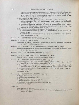 Les objets égyptiens et égyptisants du mobilier funéraire carthaginois