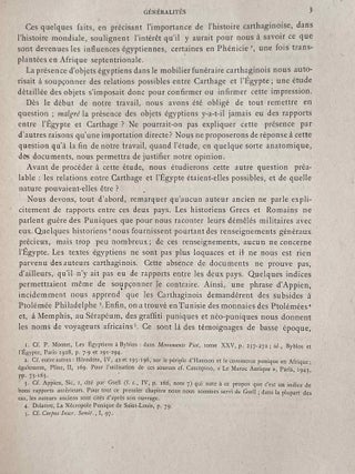 Les objets égyptiens et égyptisants du mobilier funéraire carthaginois
