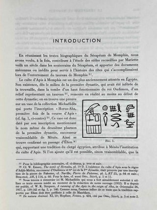 Textes biographiques du serapeum de Memphis