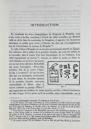 Textes biographiques du serapeum de Memphis