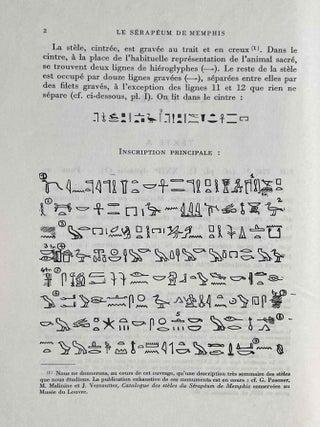 Textes biographiques du serapeum de Memphis